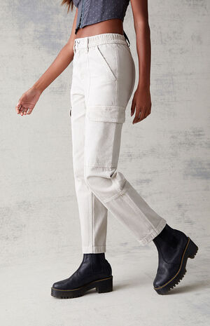 Gray Utility Cargo Pants image number 3