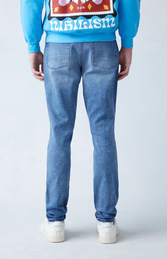 TSY RIPPED WIDE STRAIGHT DENIM INDIGO Ｌ RIPPED WIDE STRAIGHT DENIM 【BLACK TAG】// INDIGO