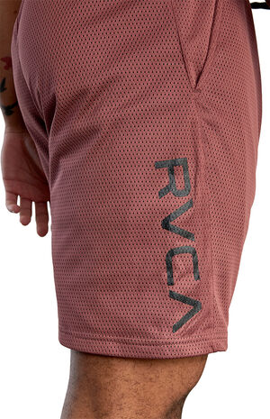 Maroon VA Mesh Shorts Maroon VA Mesh Shorts image number null