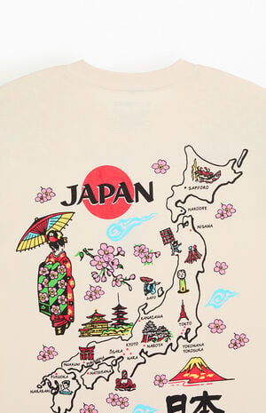 Japan Vintage Map T-Shirt image number 4