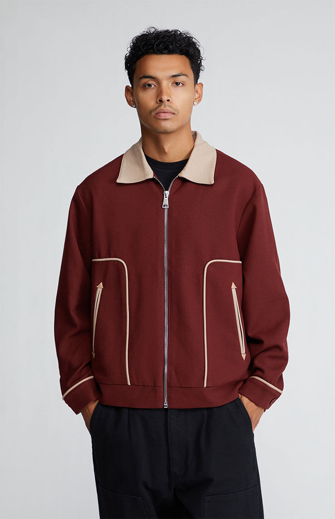 Pacsun red white sales and blue windbreaker