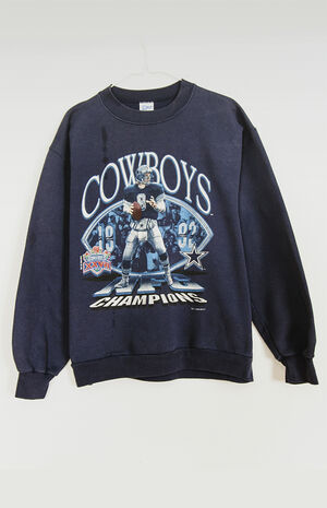 Upcycled Dallas Cowboys Crew Neck Sweatshirt image number 1