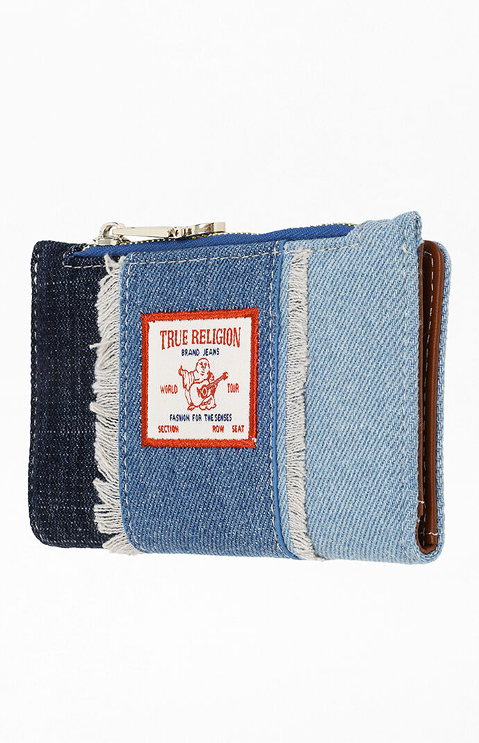 True Religion Colin Highbridge Patchwork Denim Mini Wallet