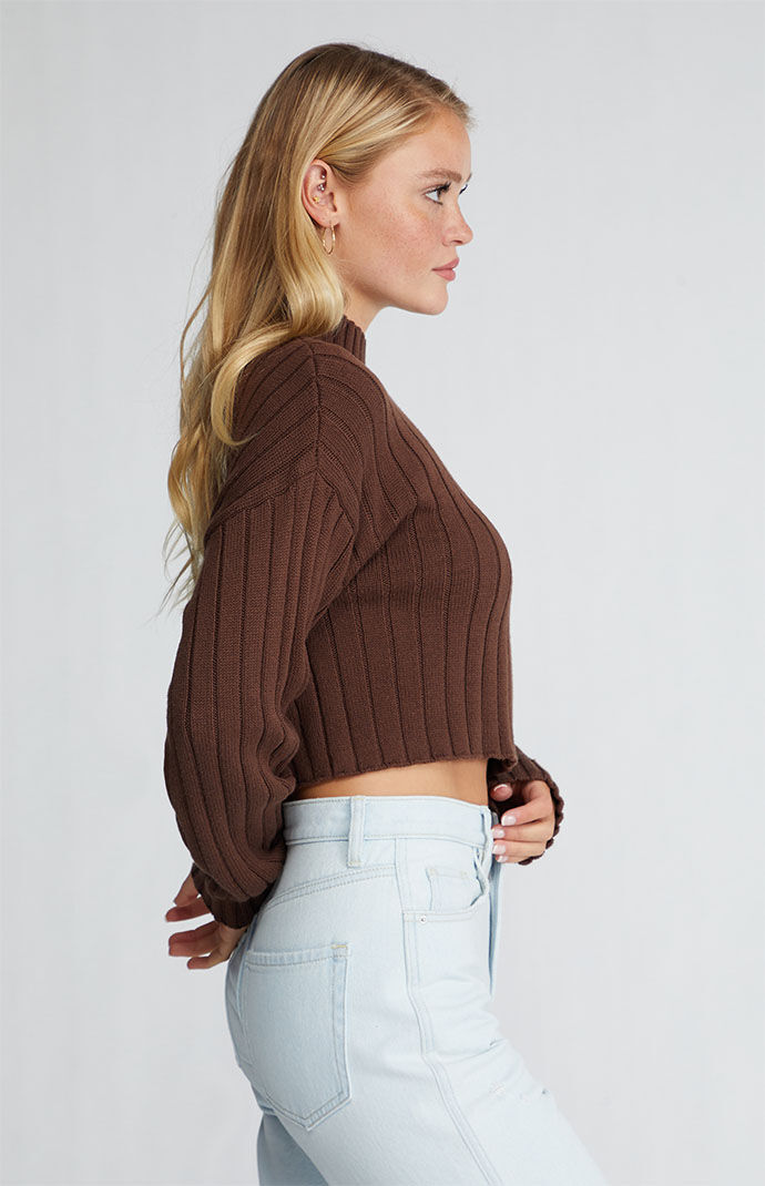 LA Hearts Sailing Mock Neck Sweater 
