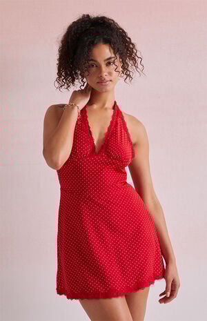 Lucy Lace Trim Mini Dress