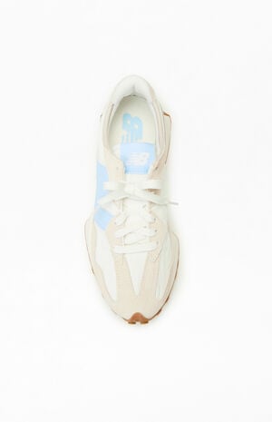 White & Blue 327 Sneakers White & Blue 327 Sneakers image number 5
