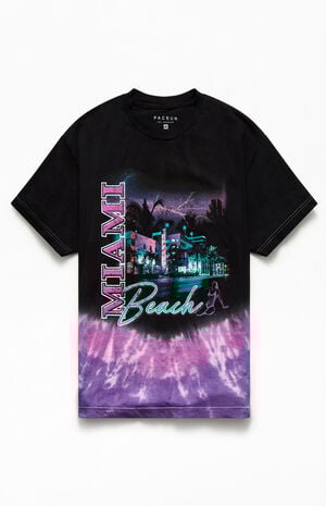Pacsun Miami Vintage Tie-Dyed T-Shirt PacSun