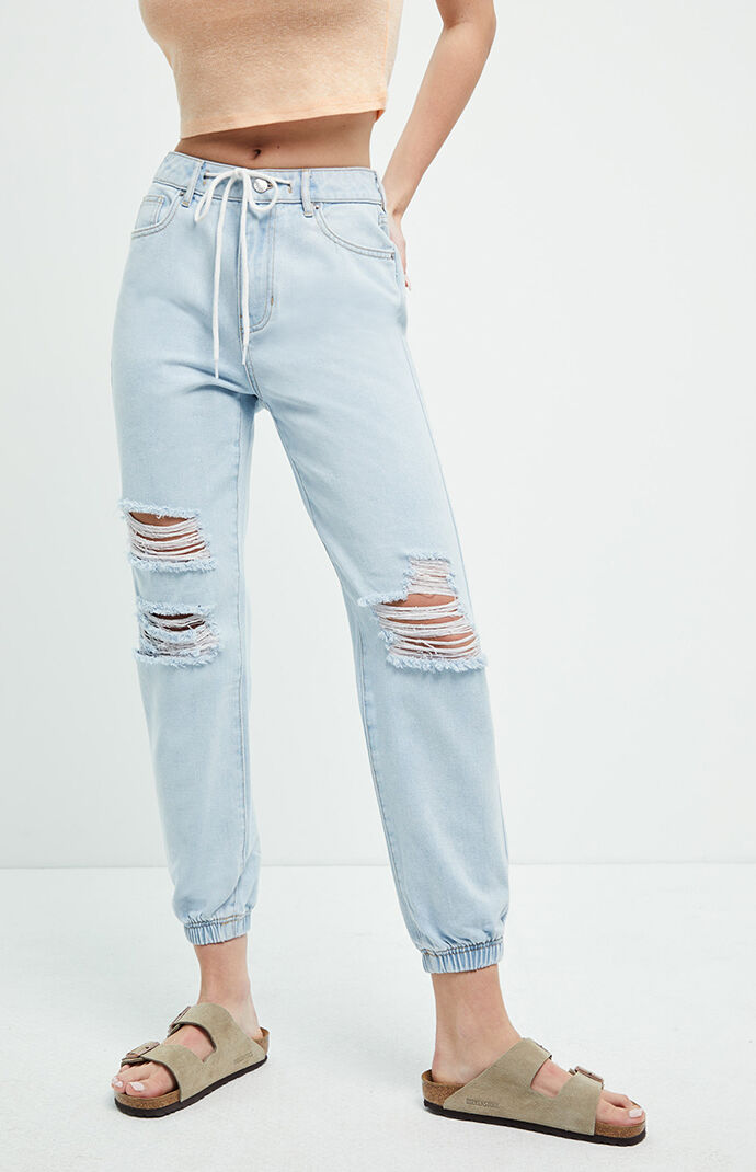 next denim joggers