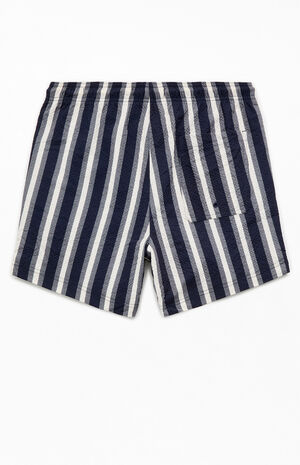 Boardwalk Striped Seersucker 4.5'' Swim Trunks image number 2