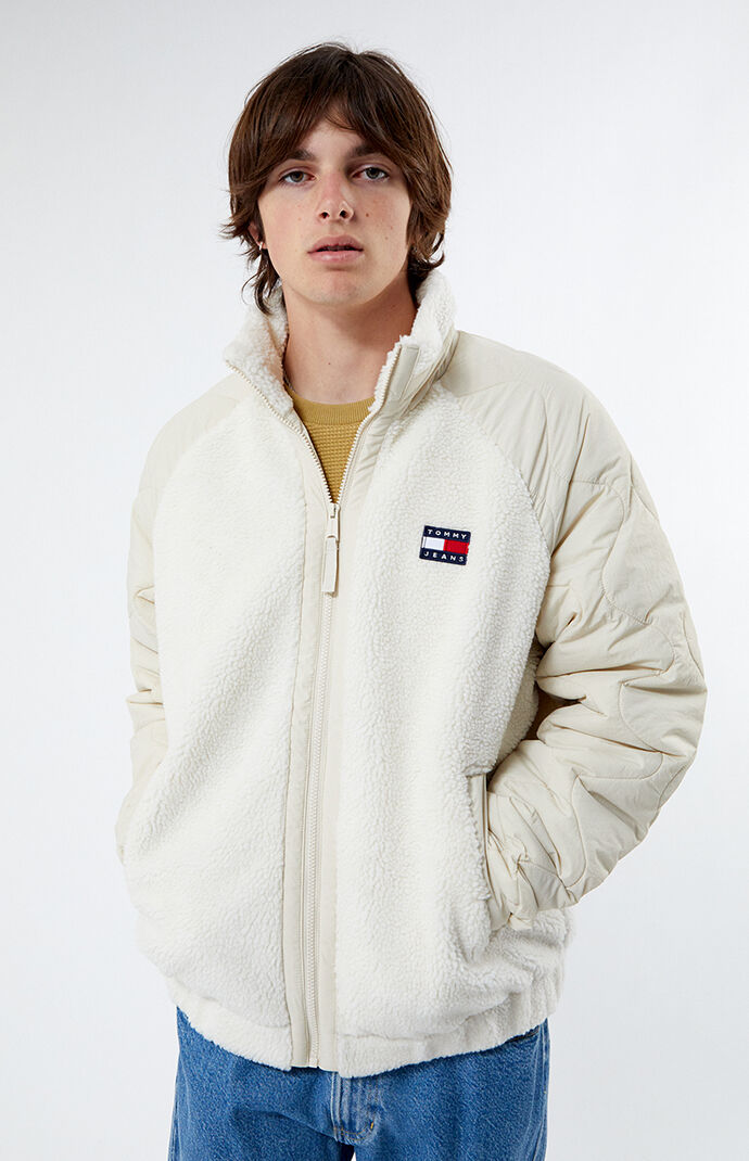 Tommy jeans denim top sherpa jacket