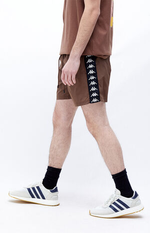 Brown Banda Coney Nylon Active Shorts image number 3