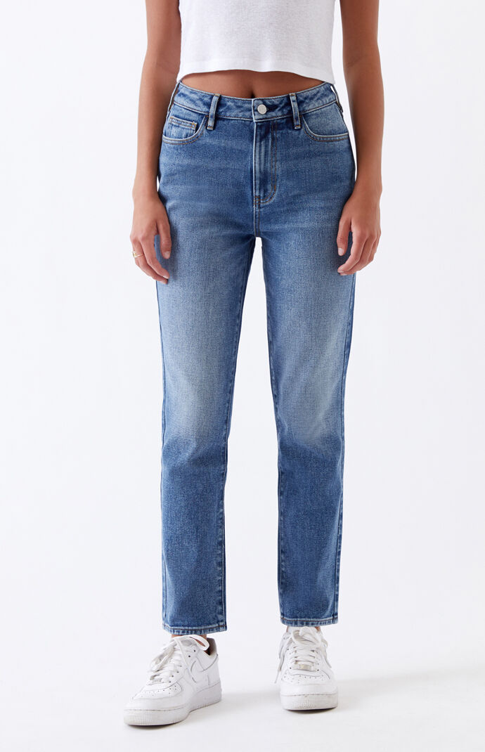 medium indigo jeans