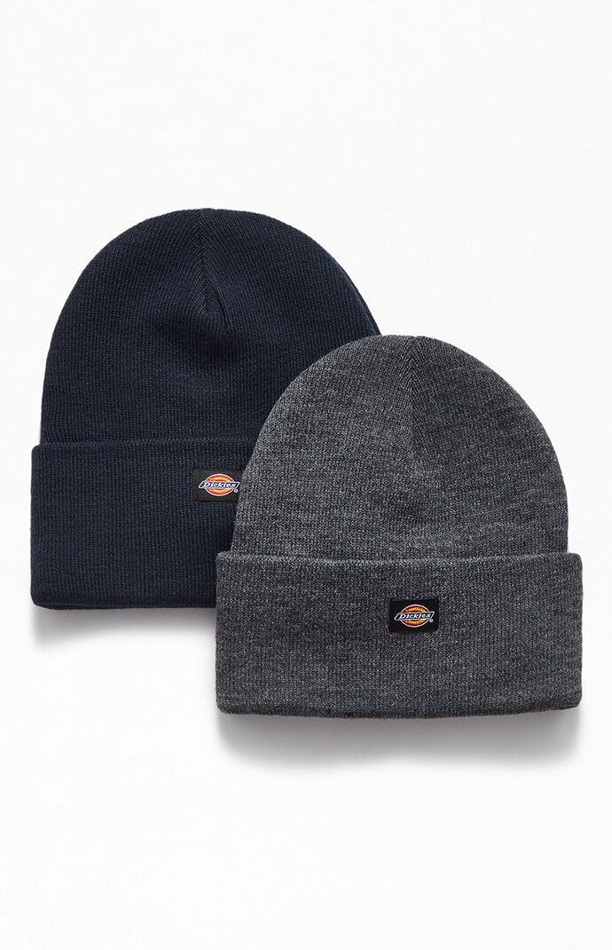 Navy & Grey Two Pack Beanies