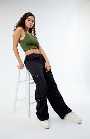 Ruched Parachute Pants image number 1