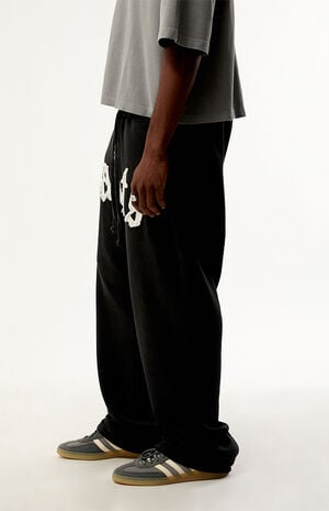 Saints Applique Baggy Fleece Sweatpants image number 3