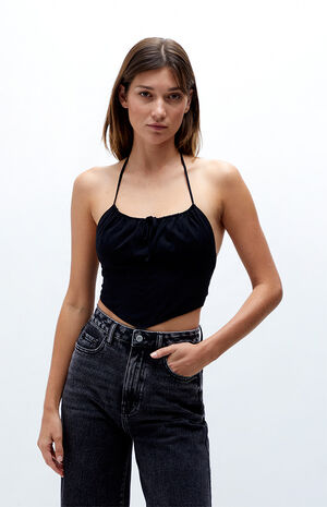 Bustier Handkerchief Cami Halter Top image number 1