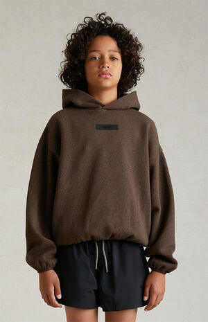 Essentials Heathery Wood Hoodie image number 2