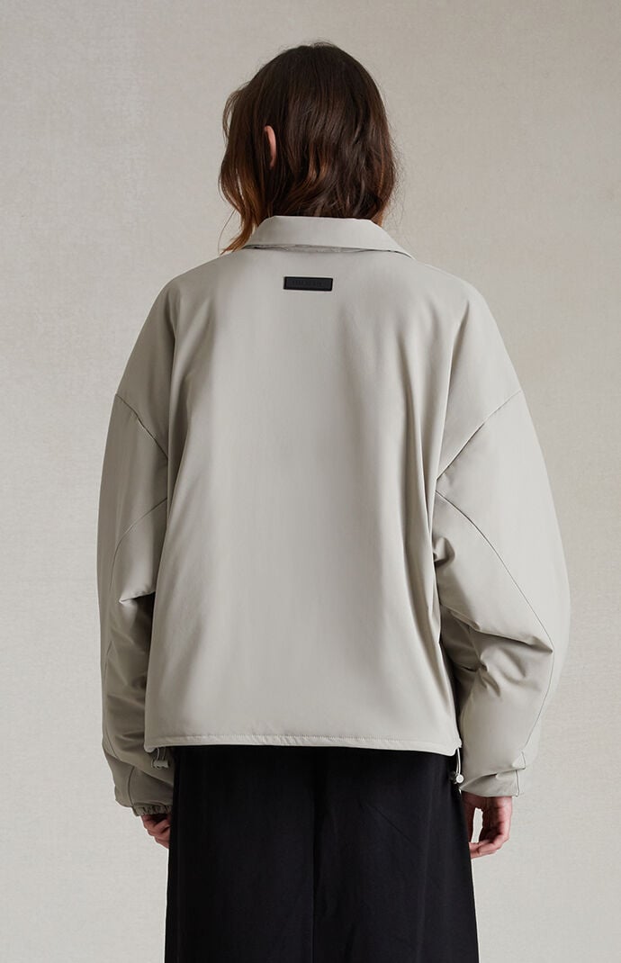 Fear of God Essentials Women s Seal Filled Bomber Jacket PacSun