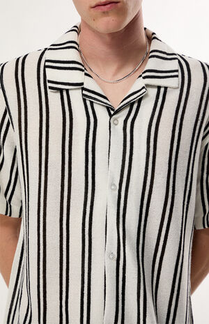 Iron Striped Textured Camp Shirt image number 2