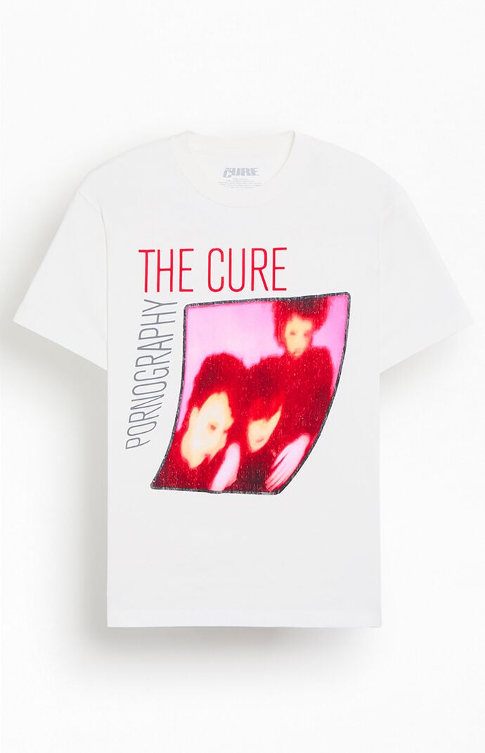 Pacsun Men's The Cure Blur T-shirt In White
