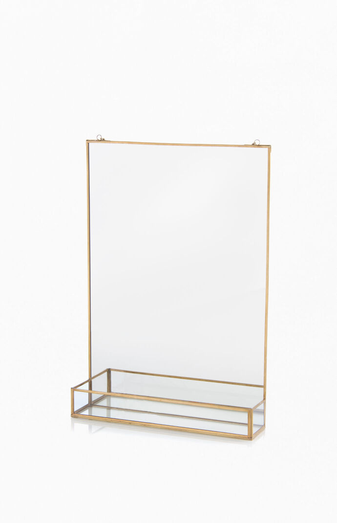 Hanging Shelf Mirror