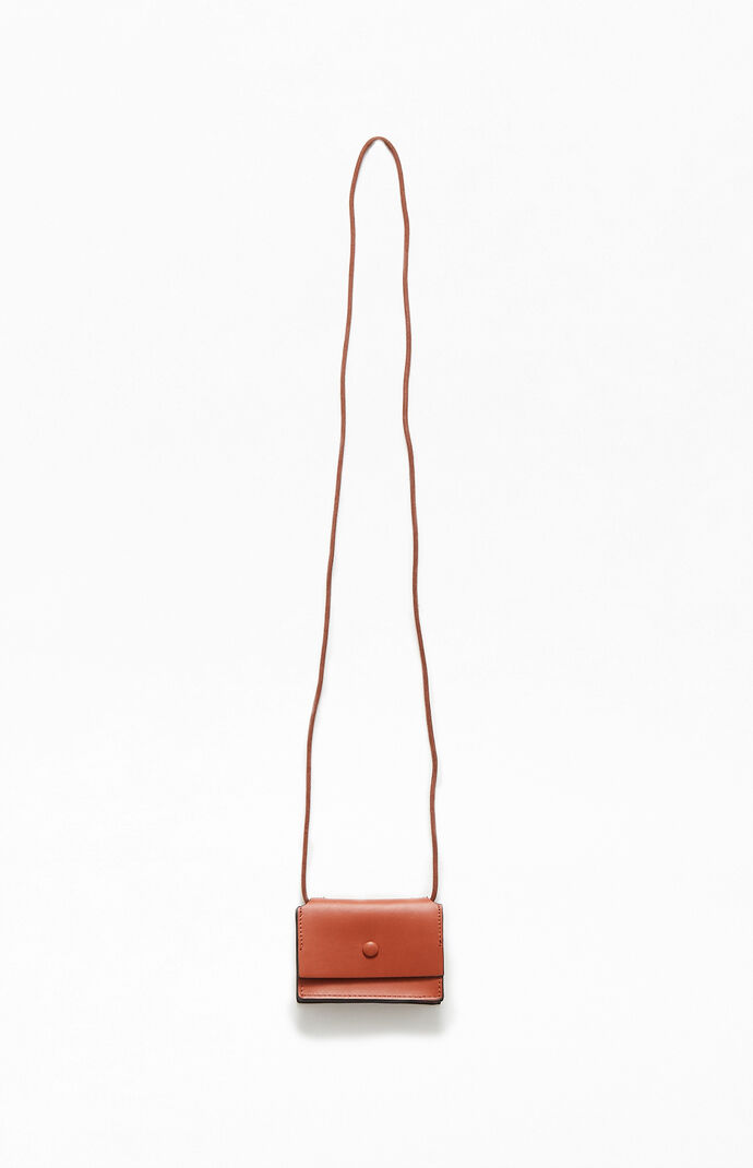Faux Leather Lanyard Pouch