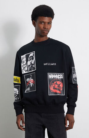 Death Metal Multi Hit Crew Neck Sweatshirt image number 1