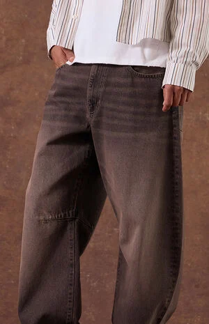 Mason Baggy Barrel Jeans Brown image number 2
