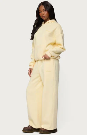 Basic Girl Wide Leg Edikted Sweatpants image number 5