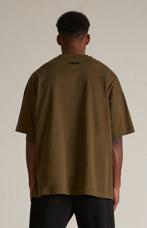 Olive Crew Neck T-Shirt Olive Crew Neck T-Shirt image number 4