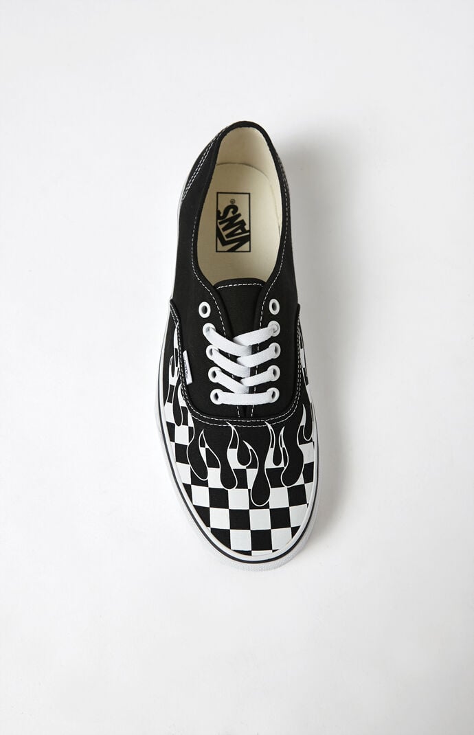 vans checkered flame shoes