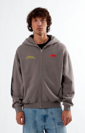 x PacSun Neon Image Full Zip Hoodie image number 1