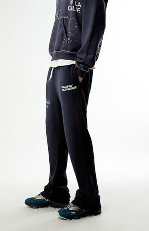 Washed Black Terrain Straight Leg Sweatpants image number 2