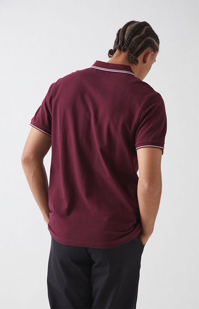 Pique Stripe Polo Shirt