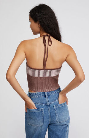 Color Block Halter Top image number 4