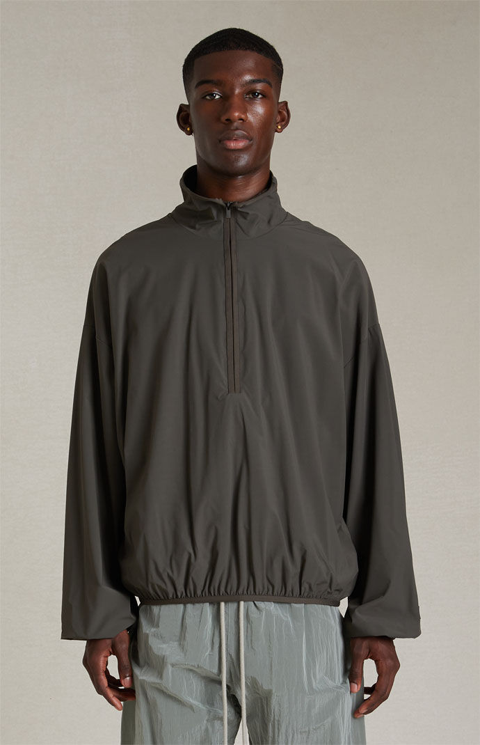 Nylon half zip pullover discount
