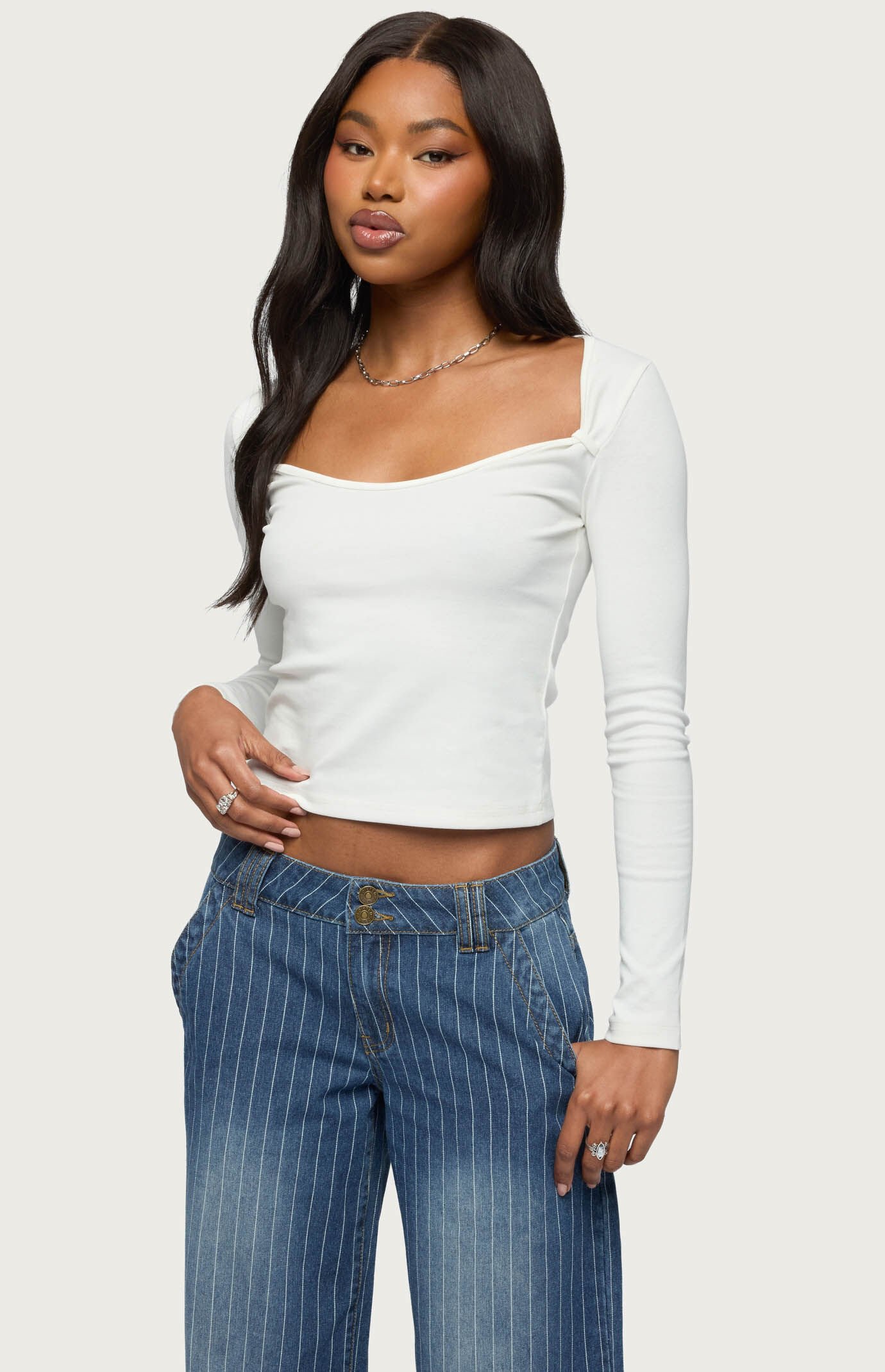 Edikted Ximena Scoop Neck Top