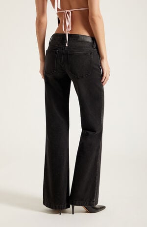 Charlie Low Rise Baggy Bootcut Jeans Black image number 4