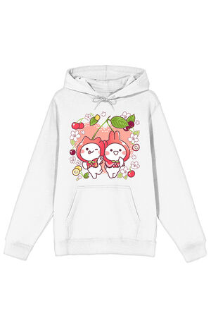 Mimi And Neko Flowers Hoodie image number 1