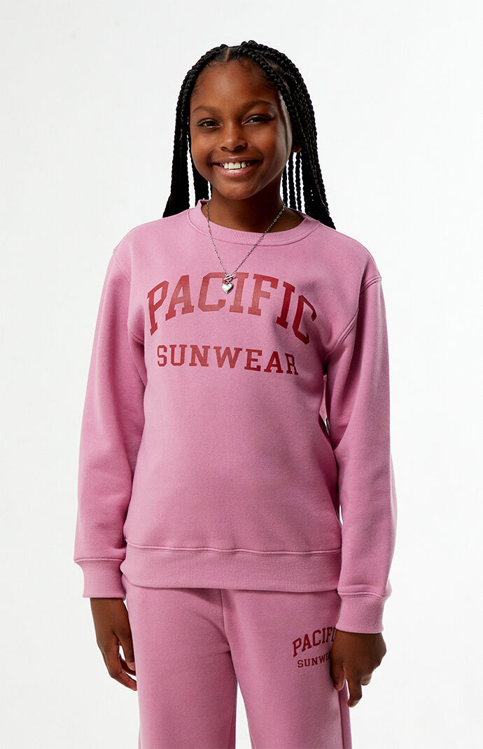 Pacsun Kids Pink Crew Neck Sweatshirt