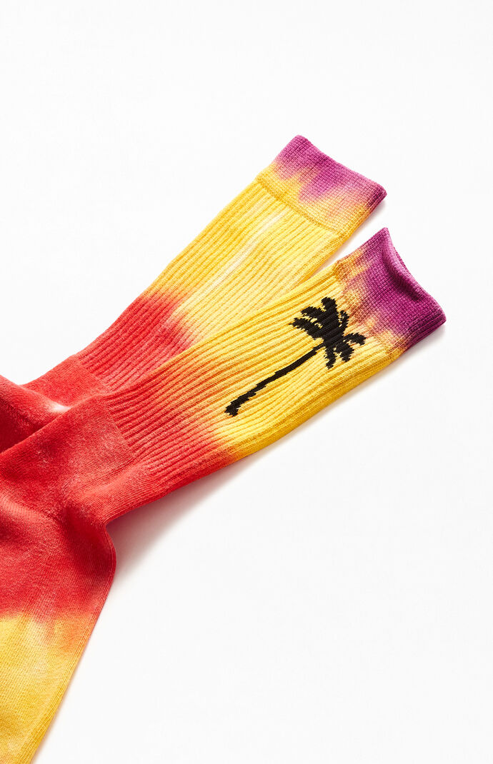 Palm Tree Crew Socks
