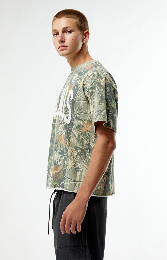Pacsun Chaos Camo Cropped T-Shirt | Pacsun