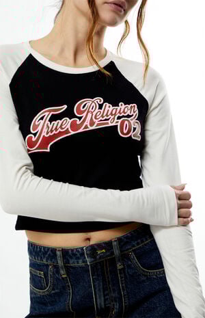 Contrast Long Sleeve Raglan T-Shirt image number 2