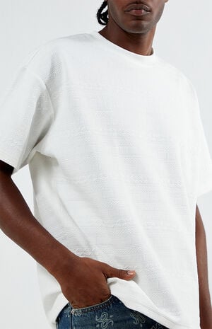 Oversized Jacquard Knit T-Shirt image number 2