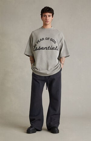 Faded Black Training Classic Flare Sweatpants image number 2