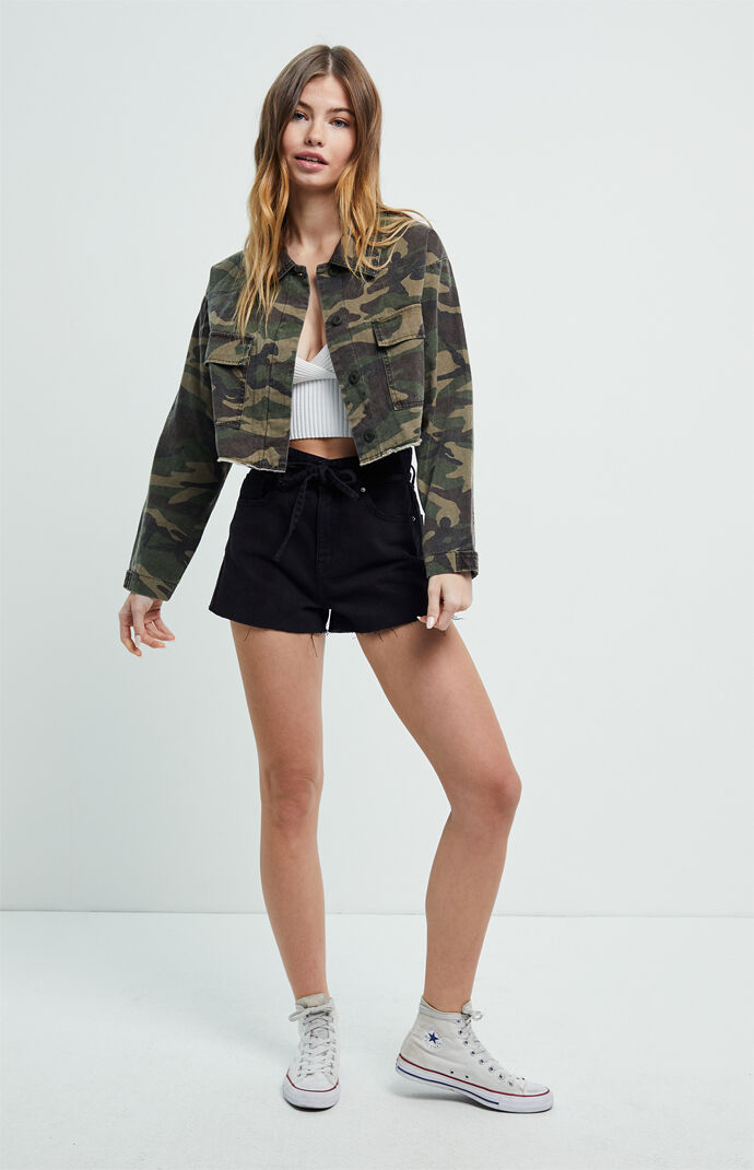 Cropped Camo Jacket