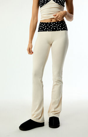 Lounge Polka Dot Waist Relaxed Pants image number 2