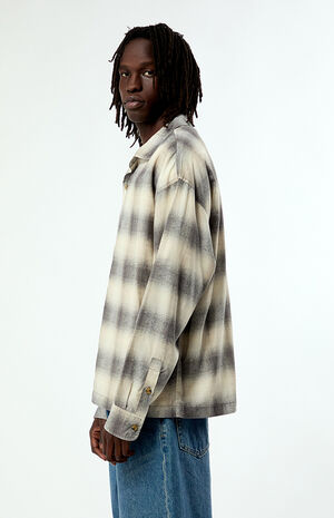 Tune Plaid Print Long Sleeve Shirt image number 3