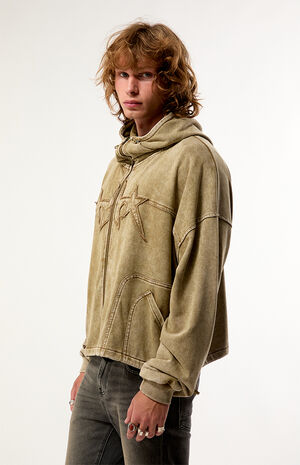 Star Applique Zip Up Hoodie image number 3