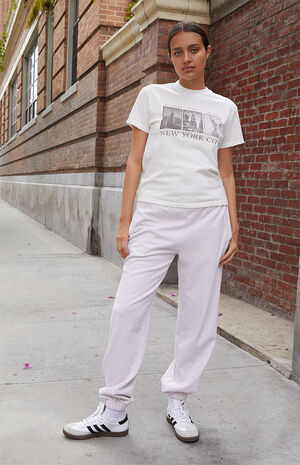 Cream Rosa Sweatpants image number 1